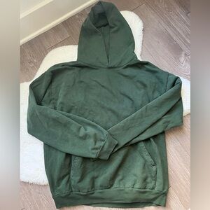Los Angeles apparel heavy weight unisex hoodie dark green size XL